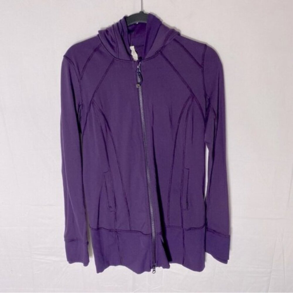 Lululemon Athletica Purple Daily Practice Jacket Hoodie 8 Activewear Athletic
